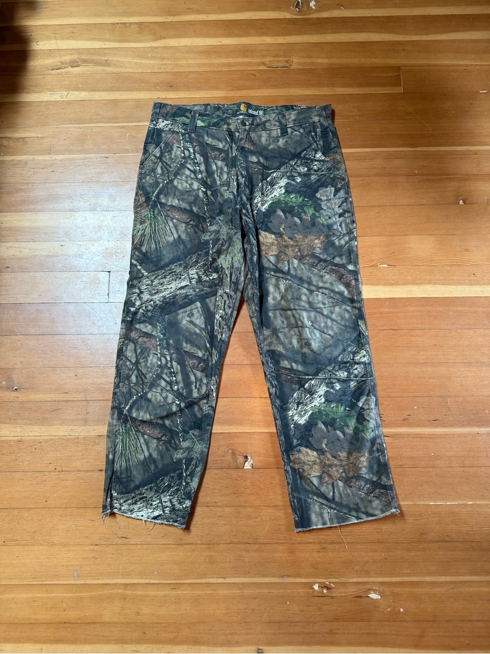 Carhartt Mossy Oak Relaxed Fit Camo Pants RN14806 Size 38X34